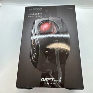 ELECOM DEFT PRO Trackball Mouse, Wired, Wireless, Bluetooth 3 Types Connectio... - Picture 1 of 6