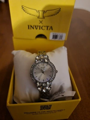 Reloj Mujer Invicta Wildflower 30 MM Acero Plateado 69111 Nuevo En Caja Foto 1 de 2
