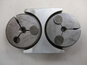 METRO 8-32 NC-3 Threaded Ring Gage set No Go P.D. .1437 Go P.D. .1418 Set - Picture 1 of 5