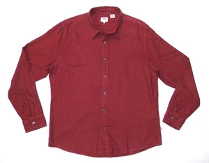 LEVI'S - Camisa informal clásica sin bolsillos para hombre - XL - roja negra a cuadros ajuste regular - Imagen 1 de 6