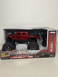 New Bright Heavy Metal 4x4 Jeep Gladiator Stamped Steel Body RC Truck