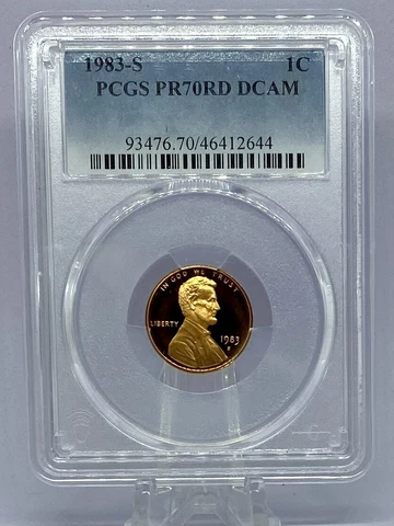 1983-S 1c PCGS PR70DCAM Lincoln Cent Cover