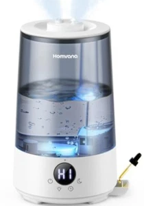 Humidificador Homvana Cool Mist con luz nocturna de 7 colores 4 días de duración niebla de 31 pulgadas - Imagen 1 de 8