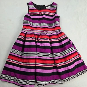 The Children's Place Sleeveless Girl's Dress Striped Multicolor Size 6 - Picture 1 of 4