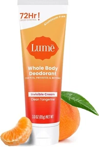 Whole Body Deodorant Cream Invisible Deodorant Clean Tangerine NEW Sealed - Picture 1 of 4