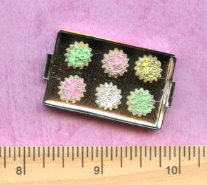 Puppenhaus Miniatur Back-/Plätzchenblech mit Zuckerplätzchen - Bild 1 von 2