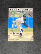Aaron Akin 1998 Multi-Ad Midwest League Top Prospects Set #11 Auto Signed Card