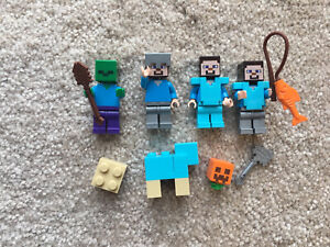 Las Mejores Ofertas En Juguetes De Construccion Lego Minecraft Steve Minifiguras Ebay