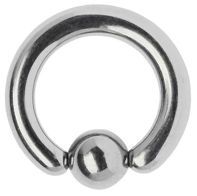 Titan Intimo Orecchio Piercing Capezzolo Gioiello Bcr Clip Anello IN 5,0mm Con - Immagine 1 di 2