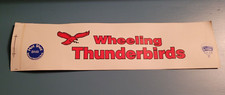 VTG 90s Wheeling Thunderbirds ECHL Minor League Hockey Bumper Sticker Nailers