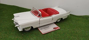 CADILLAC ELDORADO 1955 blanc cabriolet ouvert o 1/21,5 no 1/18 MAJORETTE voiture - Imagen 1 de 8