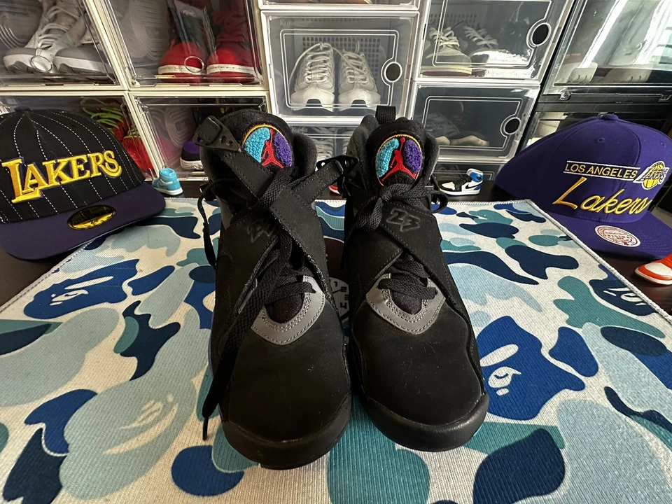 Jordan 8 Retro Aqua 5.5Y/7 Women’s - Image 1 of 4
