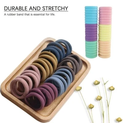 MUJERES CORBATAS PARA EL CABELLO LINDAS CUERDAS ELÁSTICAS BANDAS PARA EL CABELLO SOPORTE COLA DE CABALLO NIÑAS NIÑOS Scrunchie Foto 1 de 4