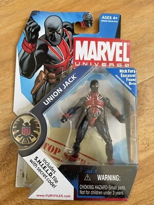 Marvel Universe 3.75 Union Jack # 026 2009 Serie 1 Hasbro Nueva Figura de Acción Foto 1 de 2