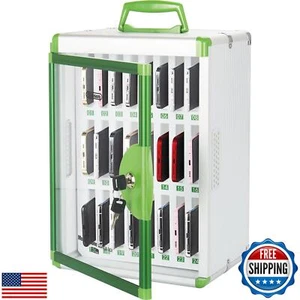 Glosen Casier de Téléphone Portable 24 Emplacements, Armoire de Rangement de Téléphone Portable Poche Char - Photo 1 sur 5