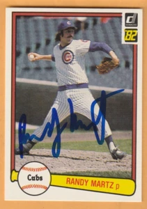 Randy Martz Chicago Cubs AUTO Signed 1982 Donruss South Carolina Gamecocks - Picture 1 of 2