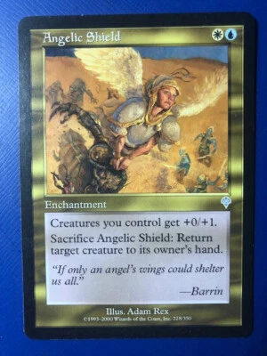 Angelic Shield 2000 Invasion Magic Cards, Excellent/LP, COMBINED SHIPPING - Image 1 of 2
