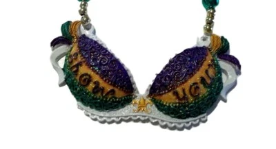 MGPS Show Your Bra Mardi Gras Necklace Beads Bead
