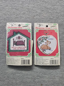 The New Berlin Co. Weihnachtsschmuck Kreuzstich 30351 30473 USA【2 LOT】 - Bild 1 von 3