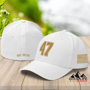 Gorra de béisbol ajustada We Won Trump 47 edición dorada para hombre mujer - Imagen 1 de 25
