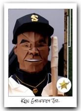 Ken Griffey Jr Trading Card - Custom Rookie Card "Origami Style"