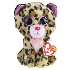 TY Beanie Boo Livvie Leopard Plüschtier | 24 Cm Groß, Weich & Kuschelig | Mit Funkelnden Augen & Ty Herzschild