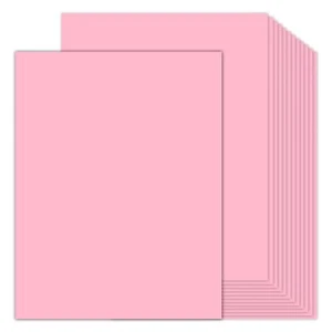100 Sheets Pink Cardstock 8.5 x 11 Thick Paper 80lb Card Stock Printer Paper ... - Picture 1 of 7