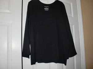 Neu mit Etikett ~ Trades of Hope ~ schwarz ~ 95 % Baumwolle/5 % Elasthan ~ Glockenärmel ~ Harriett Oberteil Größe XL - Bild 1 von 8