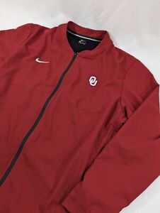 Oklahoma Sooners Track Jacket Adult XL Nike Red Zip Up Football Men OU