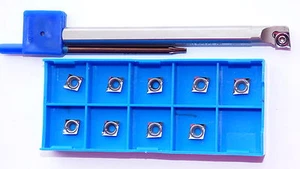 10x CCGT 060202- AL K10  für ALU+1 Bohrstange S08H SCLCL 06 für CCMT 06, CCGT 06 - Picture 1 of 1