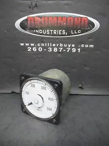 YOKOGAWA / BROWNELL ELECTRO DC VOLT METER 500 MAX 103011SFSF / 136-301-250 - Picture 1 of 12