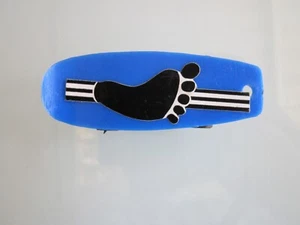 Vintage 1970s Skateboard Penny board Barefoot 2" keychain - Picture 1 of 2