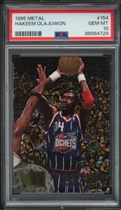 Baloncesto de metal 1995 Hakeem Olajuwon #154 PSA 10 GEMA como nuevo - Imagen 1 de 2