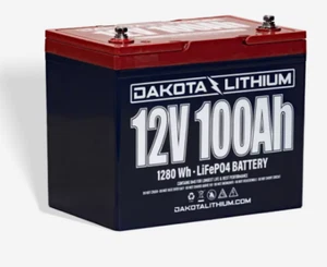Dakota Lithium 12V 100Ah LiFePO4 Deep Cycle Battery Trolling Motor Solar RV - Picture 1 of 3