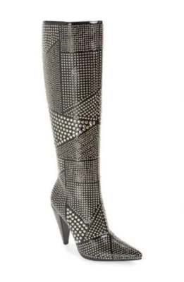¡Nuevo! Bota Jeffrey Campbell STUDD-KH hasta la rodilla con tachuelas talla 5,5 Foto 1 de 4
