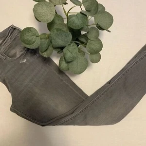 H&M Gray Wash Distressed Low Waist Jeggings Jeans. Size 27" - Picture 1 of 9