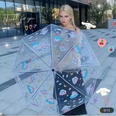 Cinnamoroll Paraguas Transparente Manual Kawaii Nuevo Foto 1 de 4