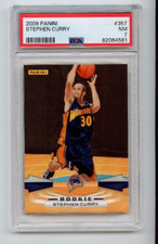2009-10 PANINI #357 STEPH CURRY ROOKIE RC PSA 7 Warriors - LOOKS Flawless