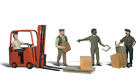 Woodland Scenics ~ HO Scale People ~ Workers With Forklift ~ A1911