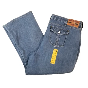 Ross Thompson jeans men's 42x28 relax fit blue denim pants NEW - Picture 1 of 12