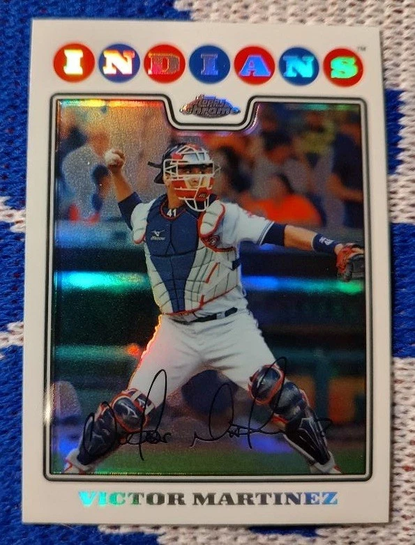 2008 Topps Chrome Victor Martinez 折射器 - 克利夫兰印第安人 — 第 1/1 张图片