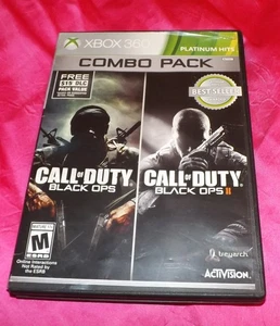 ๐ฎ MICROSOFT XBOX 360 CALL OF DUTY BLACK OPS 1 & II COMBO PACK REPLACEMENT CASE - Picture 1 of 3