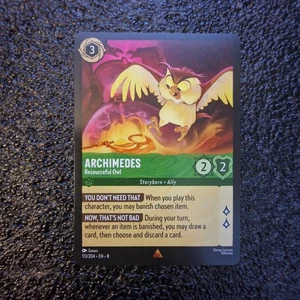 Archimedes Resourceful Owl - 113/204 - Rare - Disney Lorcana - Foto 1 di 2