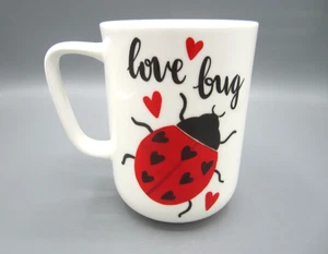 Portobello White Red Black Love Bug, Bone China Coffee Tea Mug 20 oz (378) - Picture 1 of 5