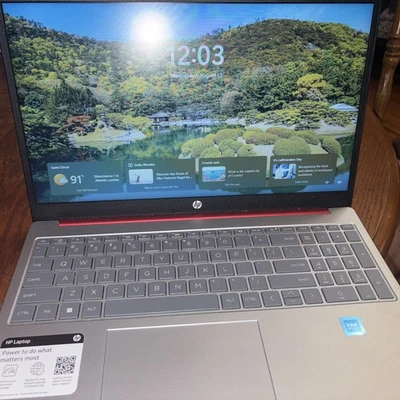 HP 15.6" Laptop Intel Pentium 4GB RAM 128GB SSD Scarlet Red - Image 1 of 4