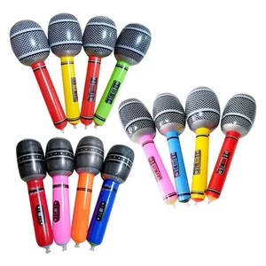 12 Pcs Inflatable Microphone Child Birthday Party Favors Balloon - Picture 1 of 12