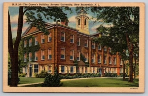 Vintage Postcard- The Queen's Building Rutgers University New Brunswick NJ - Picture 1 of 2