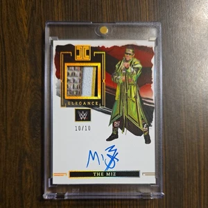 2023 Panini Impeccable WWE Elegance #EM-MIZ The Miz Patch Auto 10/10 Bookend  - Picture 1 of 2