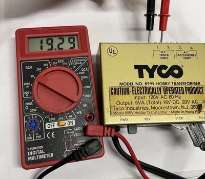 Vintage Tyco Model Trains Toy Hobby Transformer Power Supply No. 899V TESTED - Image 1 of 4