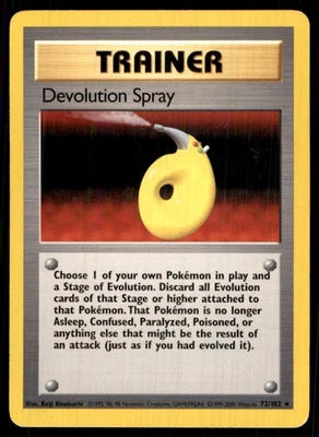 1999 Classic - Base Set Devolution Spray Rare #72 - Image 1 of 2